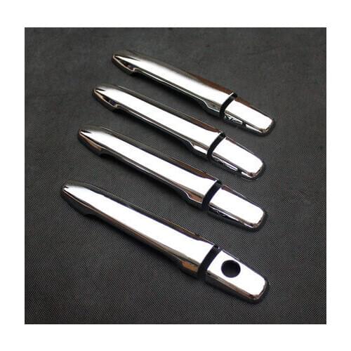 For Mitsubishi Outlander Lancer 2008-2018 CHROME CAR DOOR HANDLE COVER TRIM MOLDING