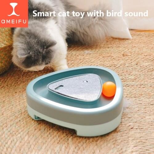 AMEIFU Cat toys Pet scratch Board Bird purring cat toy Multipurpose vocal toy 3 in 1 Intelligent Induction Cats Toy Cat supplies