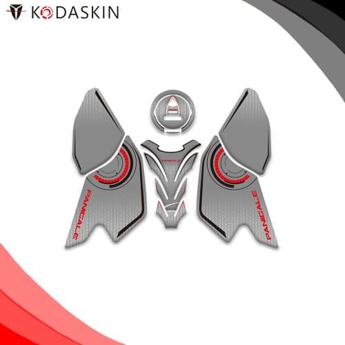 KODASKIN 3D Stereo Tank Sticker Anti-Slip Stick Fish Decal Emblem for PANIGALE V4