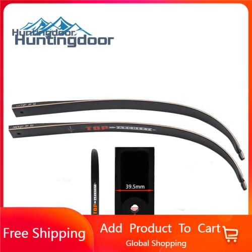Huntingdoor Recurve Bow Limbs 1pair 56inch 30-50lbs Right /left Hand Bow Carbon Bow Limbs For Outdoor Hunting Shooting