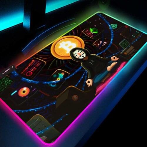 Rgb Mouse Pad Gamer Black Desk Pink Setup Computer Mouse Pad Keyboard Mat Rgb Mousepad Xxl Leds for Gaming Mat Ed DropShipping