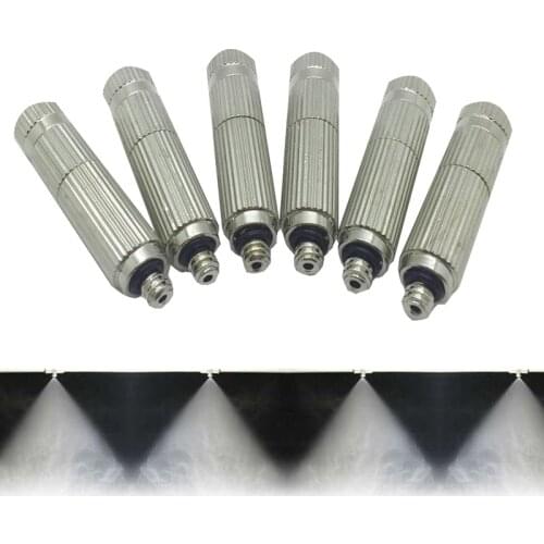 Brass Fog Misting Nozzle Garden Spray Nozzle 10 PCS High Pressure 0.1mm-0.5mm Sprayers Pump Stainless Steel Metal