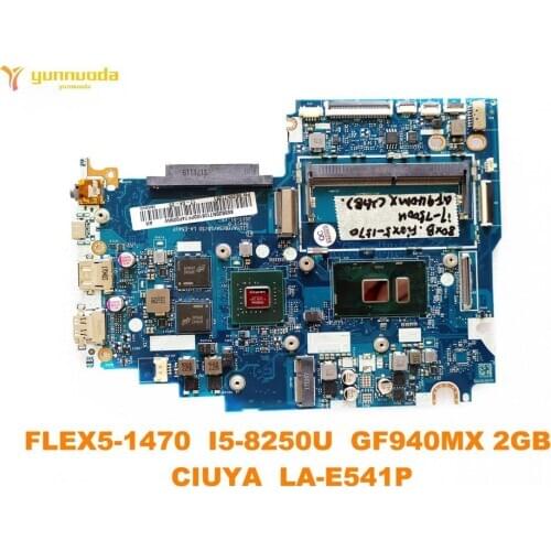 Original for Lenovo FLEX 5-1470 laptop motherboard FLEX5-1470 I5-8250U GF940MX 2GB CIUYA LA-E541P tested good free shipping