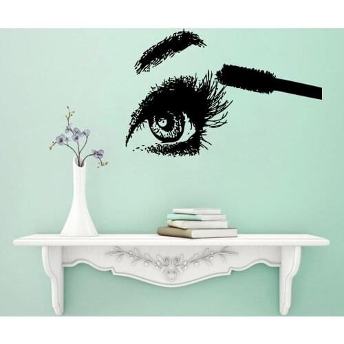 Cartoon Eyelash Wall Sticker Home Decoration Accessories For Bedroom Decoration Wall Art Sticker Murals