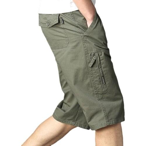 Mens Military Cargo Shorts 2021 Army Camouflage Tactical Joggers Shorts Men Cotton Loose Work Casual Short Pants Plus Size 5XL