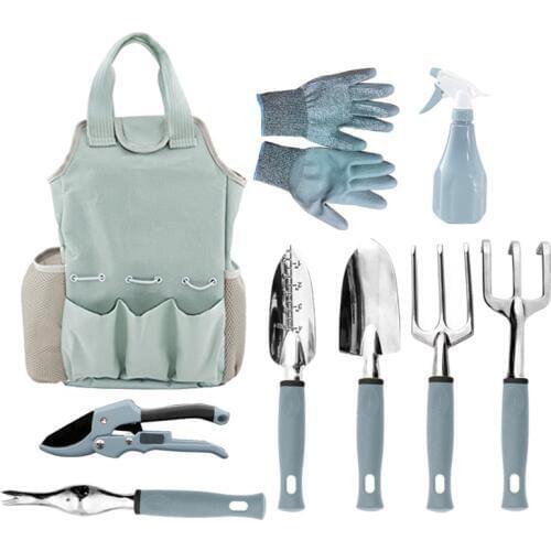 9pcs Garden Tools Set Summer House Fruits And Vegetables Plant Flowers Planting Hand Tool Summer Garden Weeding Garden Shovel