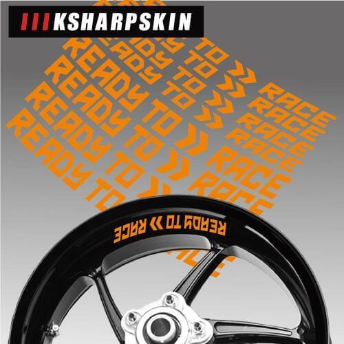 Motorcycle Styling Wheel Tire logo creative rim inner side decals Decorative sticker suitable for KTM READY TO RACE sticker