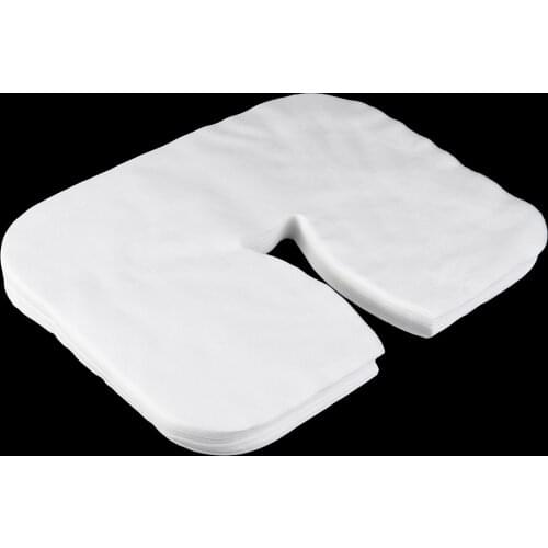 Disposable Non-Woven Headrest Pillow Paper Beauty Spa Salon Bed Table Cover Massage Face Cradle Table Head Rest Covers 100Pcs