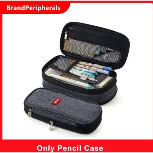 Large Capacity School Pencil Case Stationery Zipper Pocket Office Storage Multilayer Storage Pocket