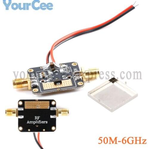 50M-6GHz RF Amplifier Board Broadband Gain Amplification Low Noise Medium Amplifier Module Gain 19dB For FM GPS WIFI