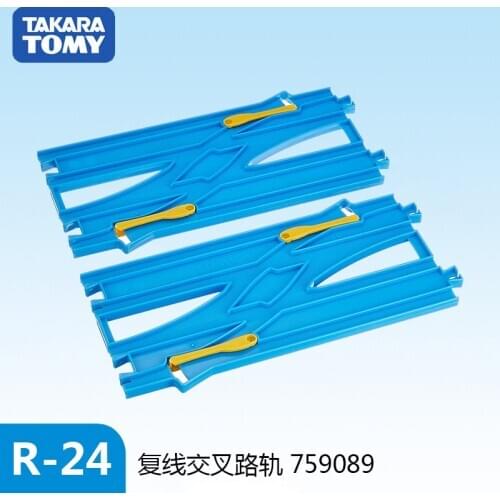 R24 2 pcs Double Crossing Rail Takara Tomy Plarail Accessory scene track