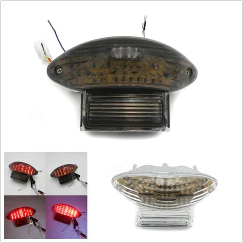 Brake Tail Light w/ Integrated Turn Signals For '99-'07 Suzuki Hayabusa GSXR1300 Aftermarket Free Shipping Motorcycle Parts Clea