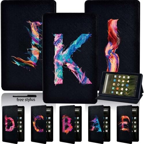 Slim Leather Stand Tablet for Amazon Fire 7 (5/7/9th) HD8 (6/7/8th) HD10(5/7/9th)Shockproof CaseTablet Case Protective Shelr