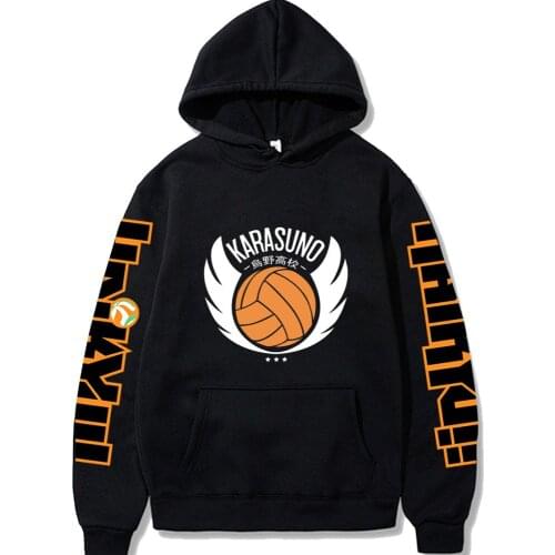 Cartoon Haikyuu Top Anime Printing Pullover Unisex Loose Hoodies