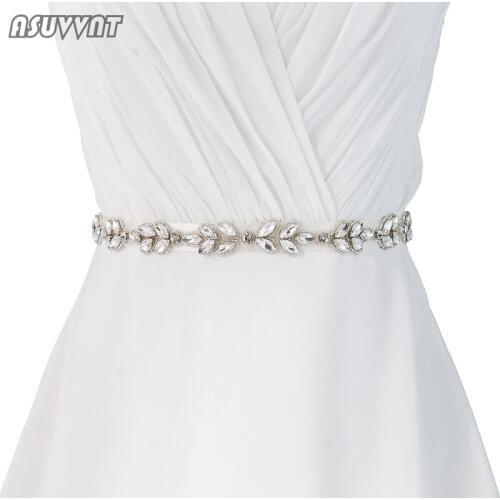 Trendy Women Belt Bride Dress Belt Handmade Crystal Belt Wedding Accessories Belt For Girl Party Evening Dress Decoration