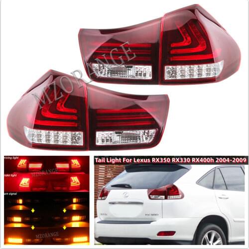 Car Styling For Lexus RX350 Tail Light 2004-2009 RX330 RX400h Tail Lamp LED DRL Dynamic Signal Brake Reverse Auto Accessories