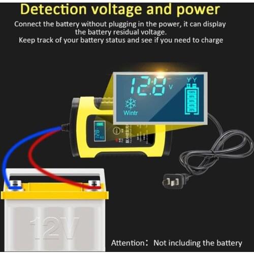 N0HF 12V 6A LCD Repair Battery Charger Lead-Acid Power Storage Chargers For Car Motorcycle