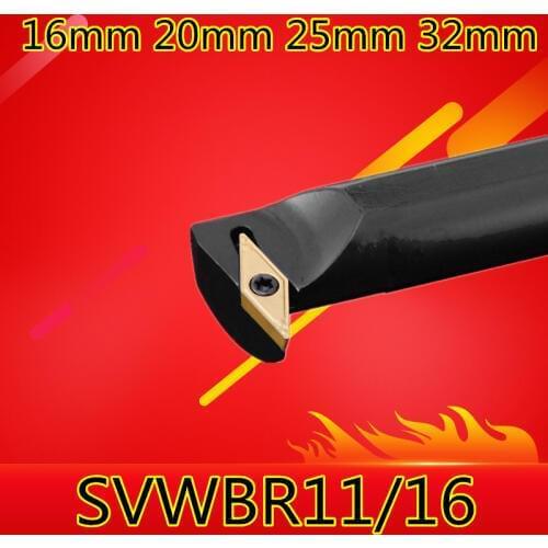 1PCS 16mm 20mm 25mm 32mm SVWBR11 SVWBR16 SVWBL11 SVWBL16 SVWCR11 SVWCR16 SVWCL16 the Right/Left Hand CNC Turning Lathe tools
