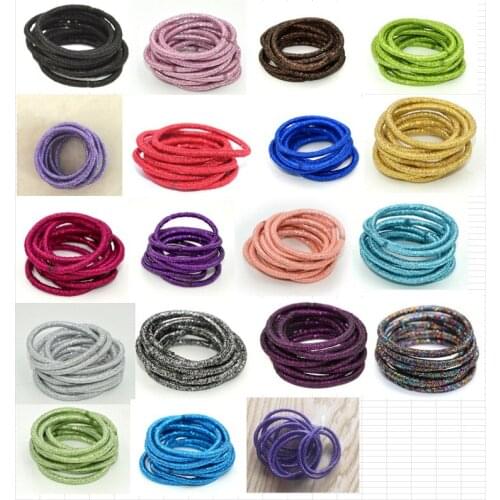 1000pcs/lot 4mm Girls Elastic Hair Bands Rubber Band Scrunchies Headband Ponytail Holder Gum For Hair Kids Hair Accessories