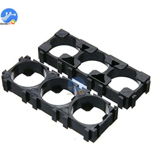 2pcs/bag 1X3 3 Cells 18650 Battery Holder Bracket Spacer Storage Box for 18650 Lithium Battery Pack Charging