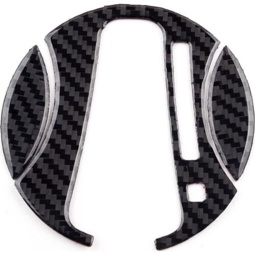 3Pcs/Set Black Carbon Fiber Car Automatic Gear Shift Panel Cover Trim Fit For Honda Civic 8th 2006 2007 2008 2009 2010 2011 LHD