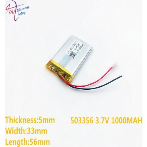 503356 503555 Liter energy battery 3.7V polymer lithium battery MP4 MP5 1000MAH game machine driving recorder