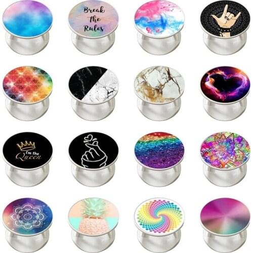 Phone holder car Round Fashion Air Sac Phone Holder Expanding Stand Grip Mount foldable phone holder finger phone holder socket