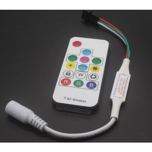 14 Key DC 5V 12V SP103E 14Key RGB Wireless Remote Mini RF LED Controller WS2812 WS2811 Color For 5050 5630 3528 LED Light Strip