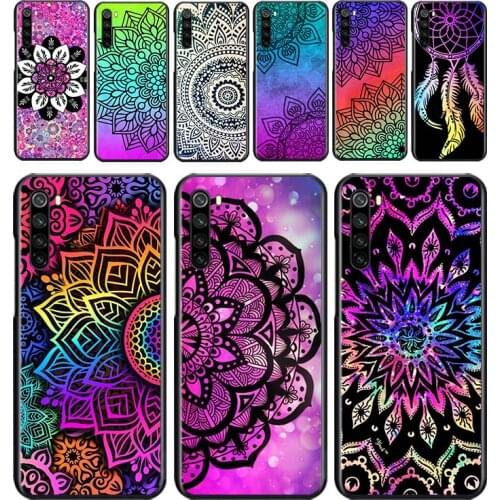 Mandala Yoga Art for OPPO Reno 2 Z 2Z 2F 3 4 Pro 4G 5G ACE 10X ZOOM F7 A5 A9 2020 Silicone Soft Black Phone Case