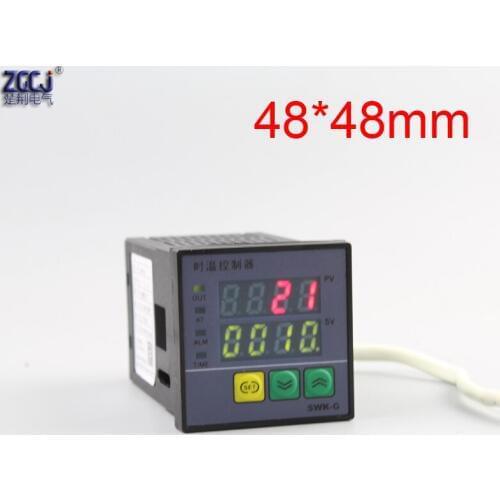 -50 to 1372 Celsius degree Digital thermostat Temperature controller with buzzer alarm output and time function 0-9999 seconds