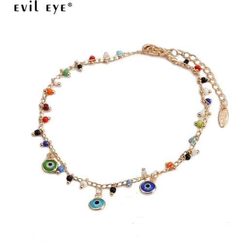 EVIL EYE Bracelets On The Leg