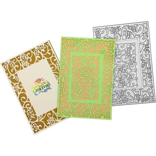 Julyarts Lace Background Scrapbooking Cutting Dies Lace for Crafts Cutting Die Embossing Stencil for Handmade Paper Card Making