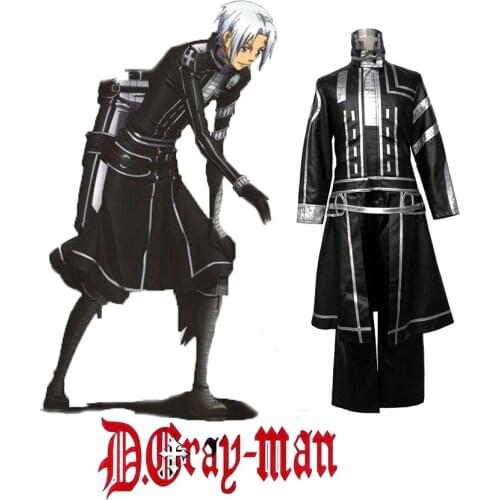 D.Gray-man Allen Walker Black Order Exorcists New Black Uniform Cosplay Costume
