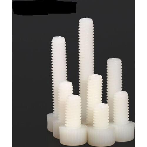 M3m4m5m6m8 * 8x10x16x20x25x30 nylon hexagon socket screw plastic cup head bolt