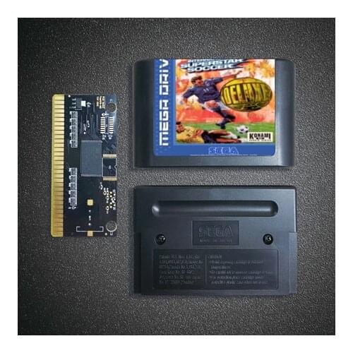 International super starsoccer deluxe - 16 Bit MD Game Card for Sega Megadrive Genesis Video Game Console Cartridge