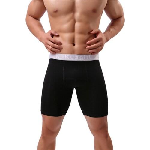 Men Boxers Long Underwear Cotton Man Plus Size Shorts Boxer Breathable Shorts Mens Boxers Underpants Hombres Panties Homewear