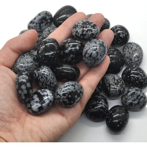 Natural Snowflake Obsidian Crystal Tumbled Bulk Healing Mineral Specime Gemstones Raw Aquarium Decoration Gift