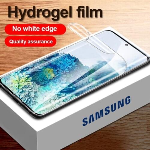 NEW Screen Protector For Samsung Galaxy S20 Plus S20 Ultra Full Cover Soft Film For Samsung S8 S9 S10 Note 10 9 8 Film Not Glass