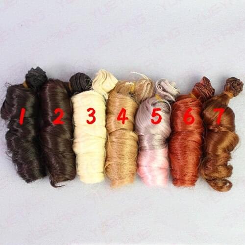 Fashion BJD SD DIY Wigs Hair Handmade Curly Doll Wig Involtini Alla Romana Thick Wig 15CM*100CM 100Pcs/lot Factory Wholesale HOT