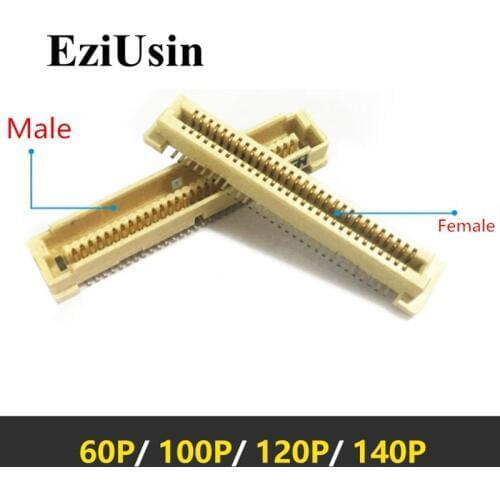 0.8mm BTB connector Male 4.6H Female 3.7H Dual row 2 * 20/30/40/50/60/70p board to board SMD 40p 60p 80p 100P 120p 140p