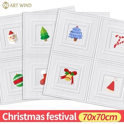 Self-adhesive wallpaper moistureproof bedroom children room wall decoration stickers 3D Wall Sticker Christmas decorations