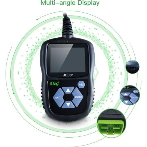 For Jdiag JD301 OBD2 Code Reader OBD II Scan Tools CAN K-line Protocols etc Code Reader Car Diagnostic Tool Better Than OM123