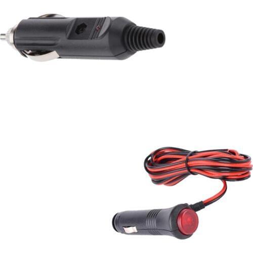 3m 12V 24V Car Cigarette Lighter Power Supply Cord with 12V Male Power Plug 10A