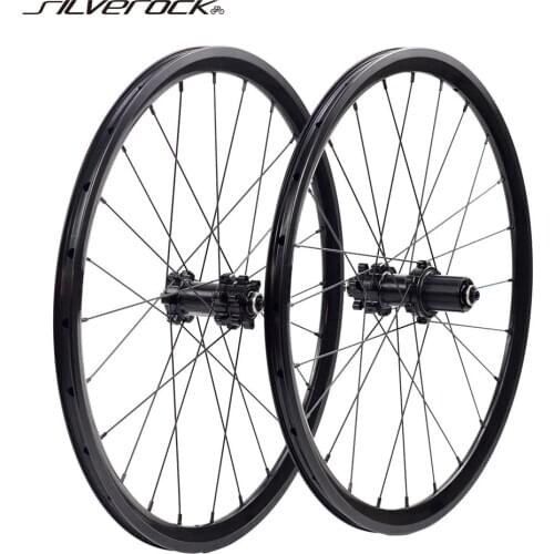 SILVEROCK Alloy 20" 1 1/8" 451 406 Wheels XR270 XR240 100mm 135mm Disc Brake for Mini Velo Folding Recumbent Minivelo Wheelset