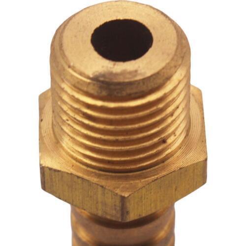 M14X1.5 Male to 7/16''(11mm) Hose ID Brass Barb Reducer SPLICER Fitting Fuel/AIR/Water/Oil/Gas
