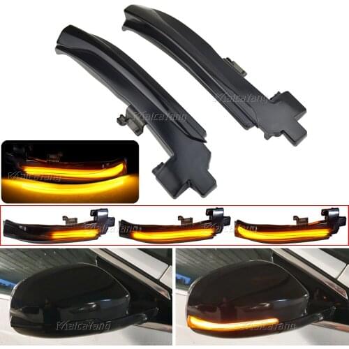 2PCS Rearview Mirror LED Turn Signal Light For Volvo V40 V60 S60 CC II S80 V70 III Dynamic Blinker Indicator 2011-2018