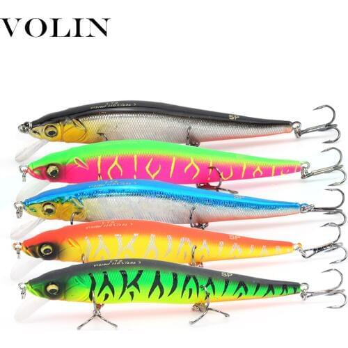 VOLIN NEW Model Hard Fishing Wobbler 110mm 14g Minnow Bait Artificial Bait Swimbait for pike perch Bass