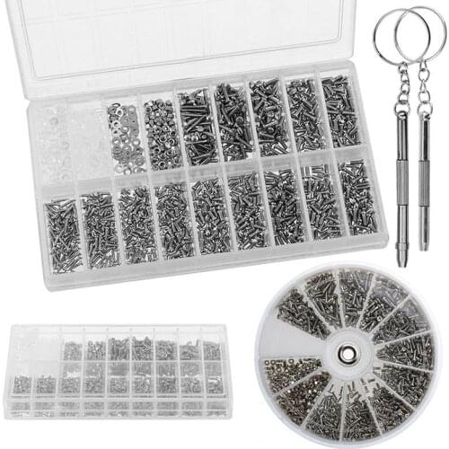 WH 13pcs/set Round 600pcs Glasses Screw Accessory Box G7J4