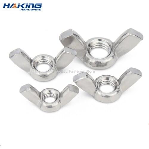 5/10/20pcs Butterfly Wing Nuts M3 M4 M5 M6 M8 M10 M12 Stainless Steel Wing Nuts Zinc Plated Hand Tighten Nut DIN315