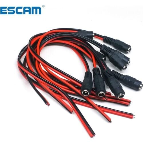 5.5 x 2.1mm DC power female cable 12V Plug DC Female Adapter cable Plug Connector for CCTV Camera DC plug Female 5.5*2.1